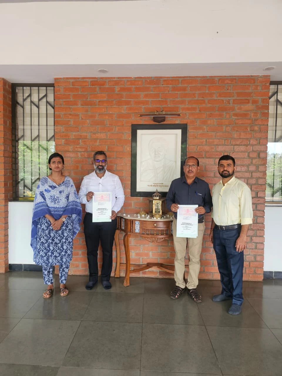 Partnership agreement exchange between Avanteia team and Padmini Foundation Goa representatives