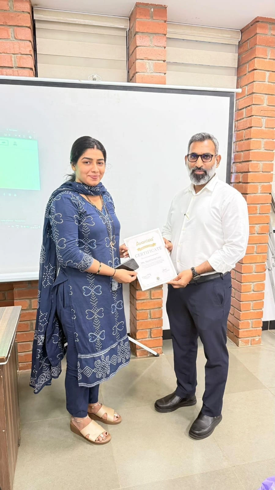 Hands-on AI tools session for faculties at Avanteia AI for Faculties Workshop Sai Nursing Institute