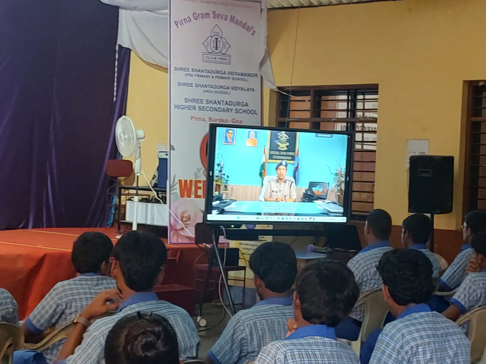 AI and digital safety discussion at Avanteia Cybersecurity with AI Seminar Shree Shantadurga Higher Secondary School Pirna