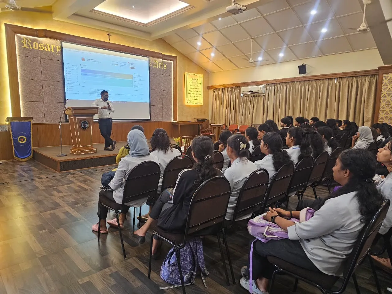 Digital privacy and data protection session at Avanteia Digital Safety Seminar Rosary College, Navelim