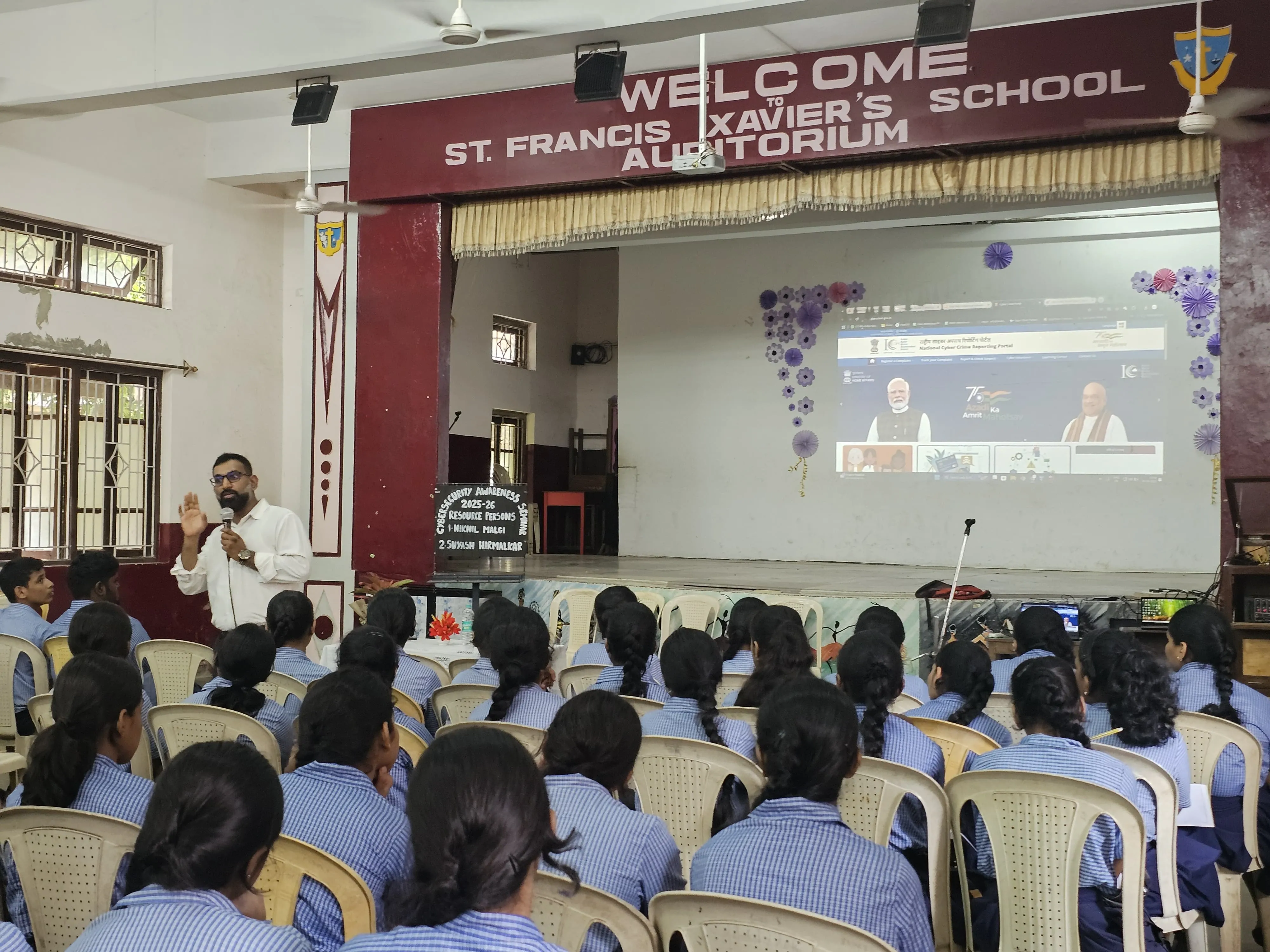 Career pathway guidance in cybersecurity at Avanteia Cybersecurity Awareness Seminar St. Francis Xavier's Higher Secondary School of Arts, Science & Commerce, Siolim