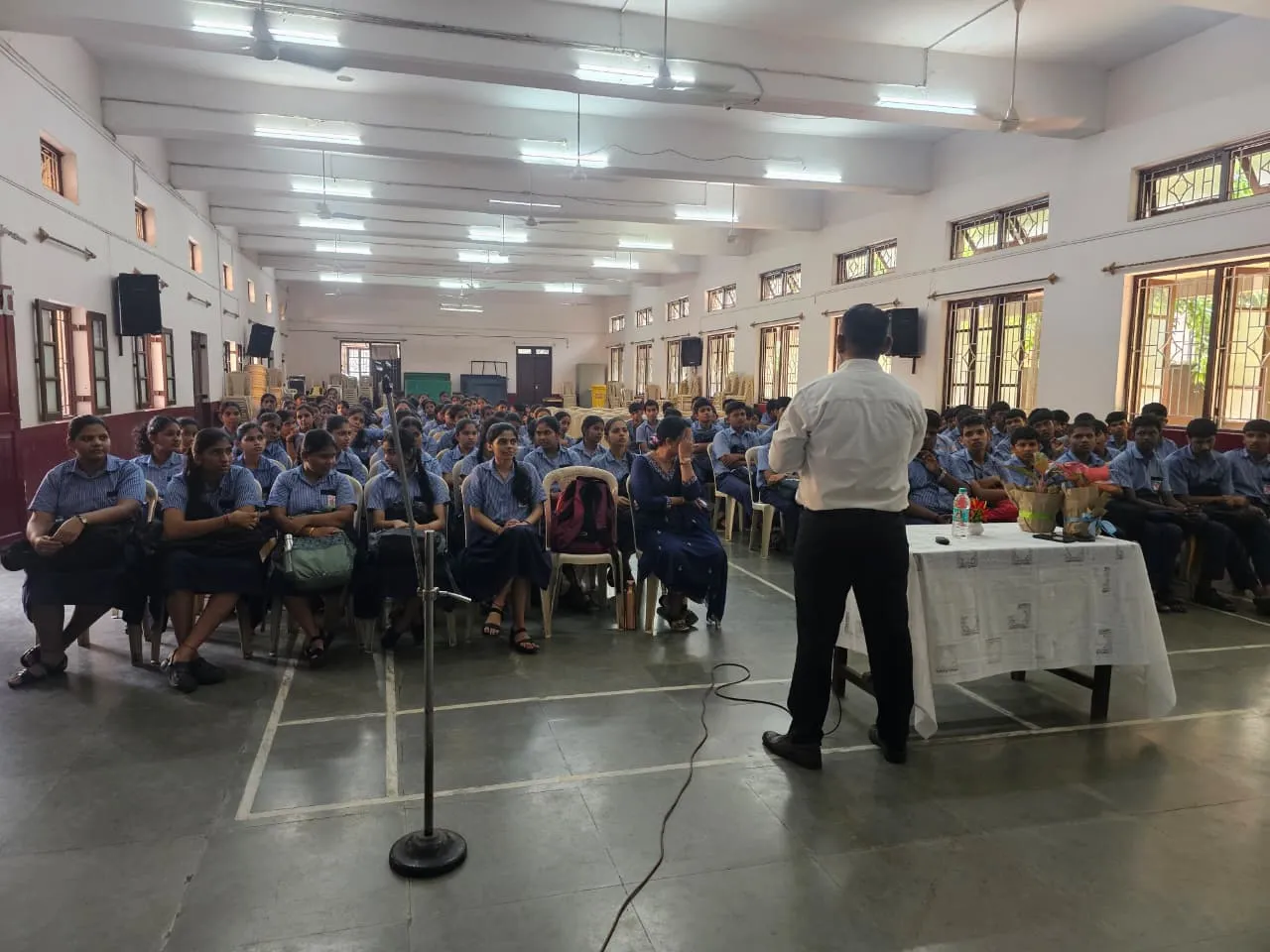 Opening session on cybersecurity for higher secondary students at Avanteia Cybersecurity Awareness Seminar St. Francis Xavier's Higher Secondary School of Arts, Science & Commerce, Siolim