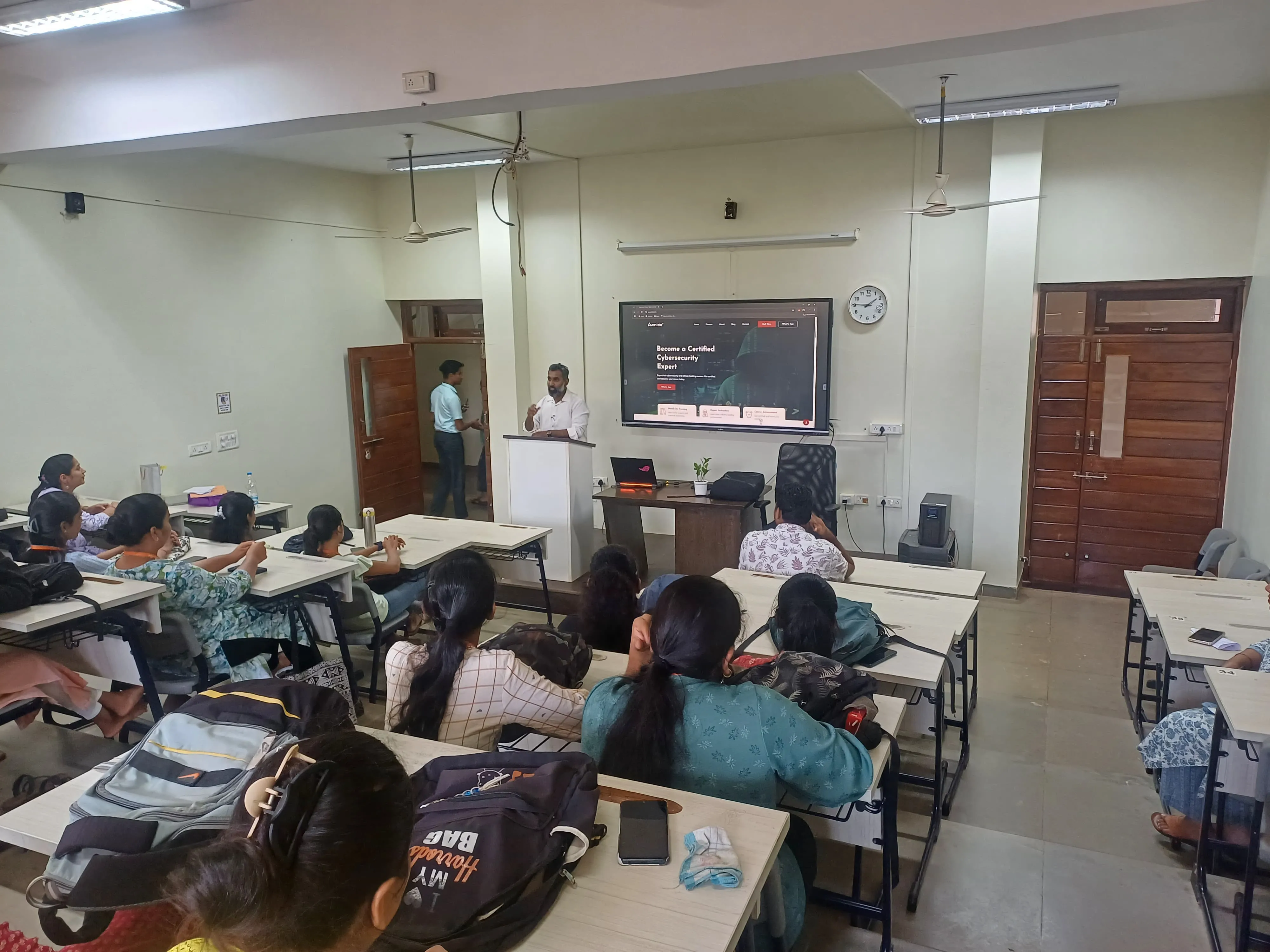 Industry certification roadmap presentation at Avanteia Cybersecurity Seminar Sant Sohirobanath Ambiye Government College, Pernem