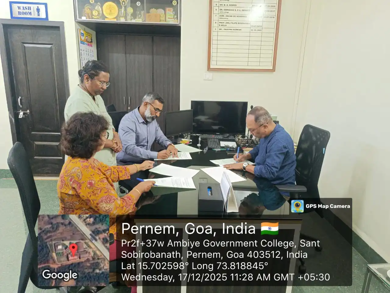 MOU with SSA Government College of Arts & Commerce, Pernem